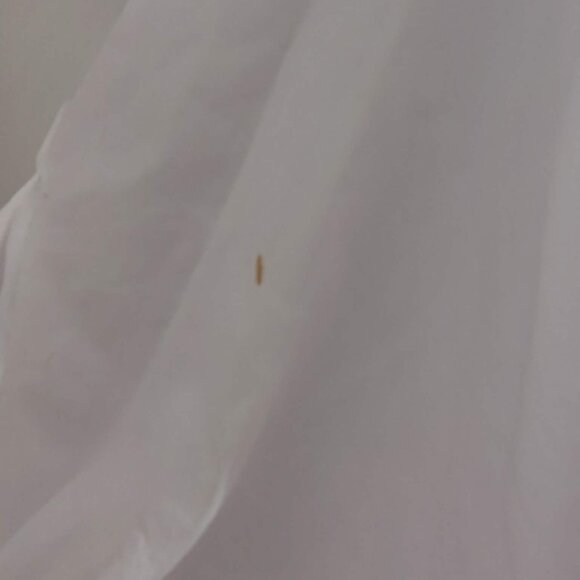 STAUD Carina Poplin Puff Sleeve Cutout Dress in White M - Picture 8 of 12